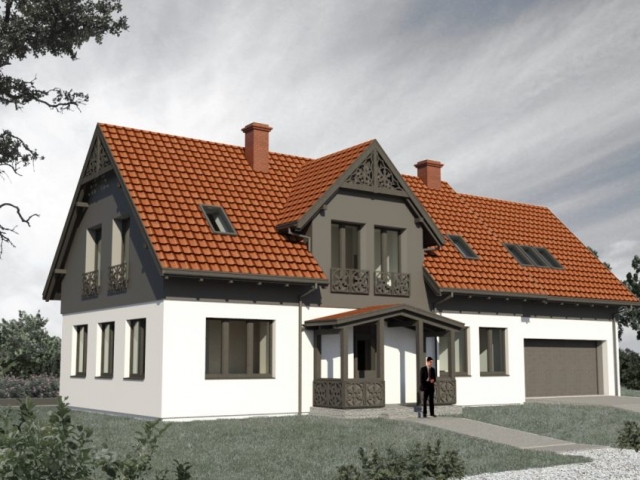 Dom w Nowym Dworze Gdańskim ma charakterystyczne proporcje dla regionalnej zabudowy Żuław.
